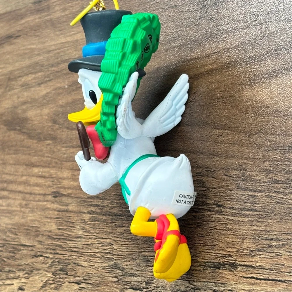 VINTAGE Disney Scrooge McDuck Money Wreath Grolier Christmas Tree Ornament 1990s